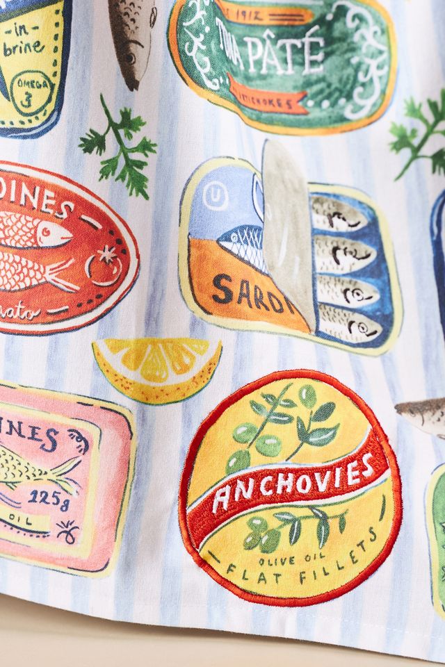 Tinned Fish Dish Towel #1