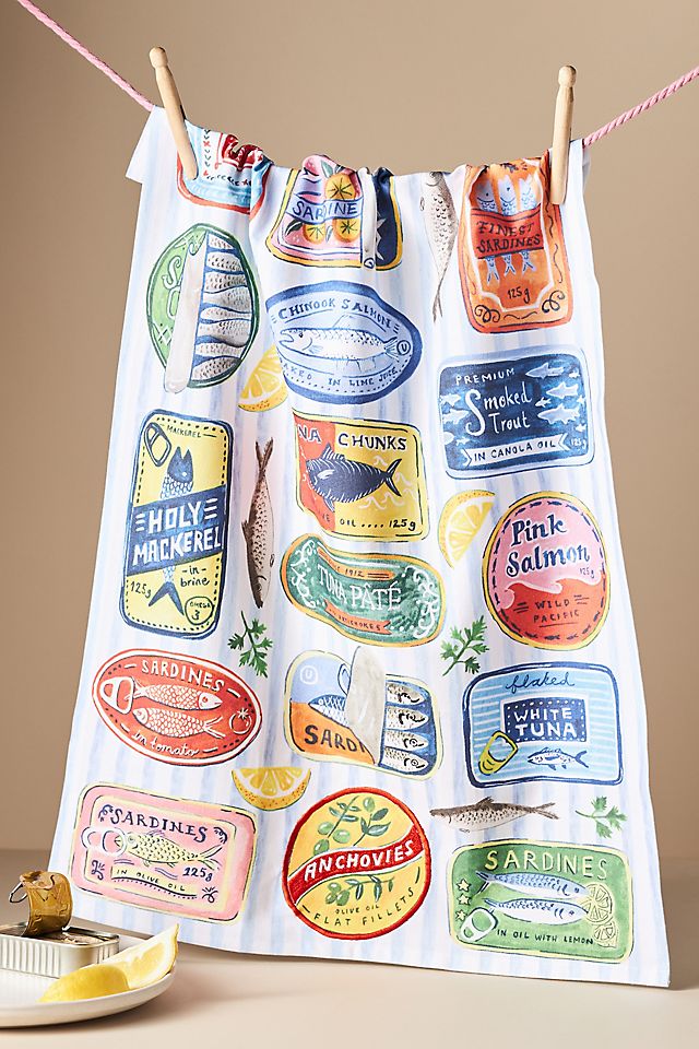 Sardine Tea Towel Sardine Tea Towel