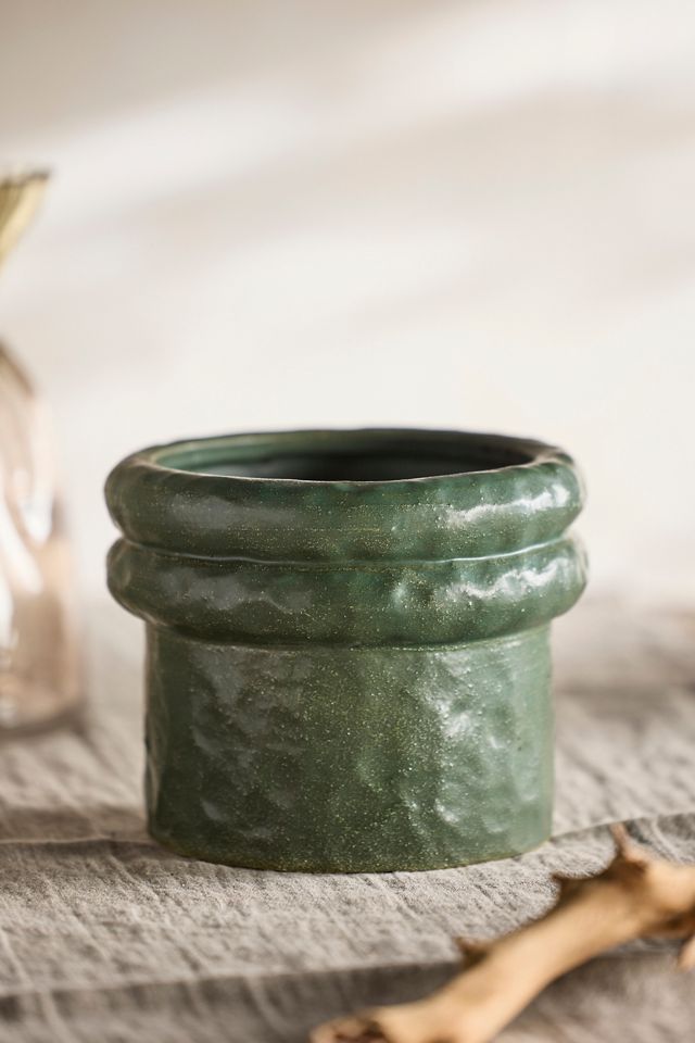 Banded Rim Stoneware Planter | Terrain