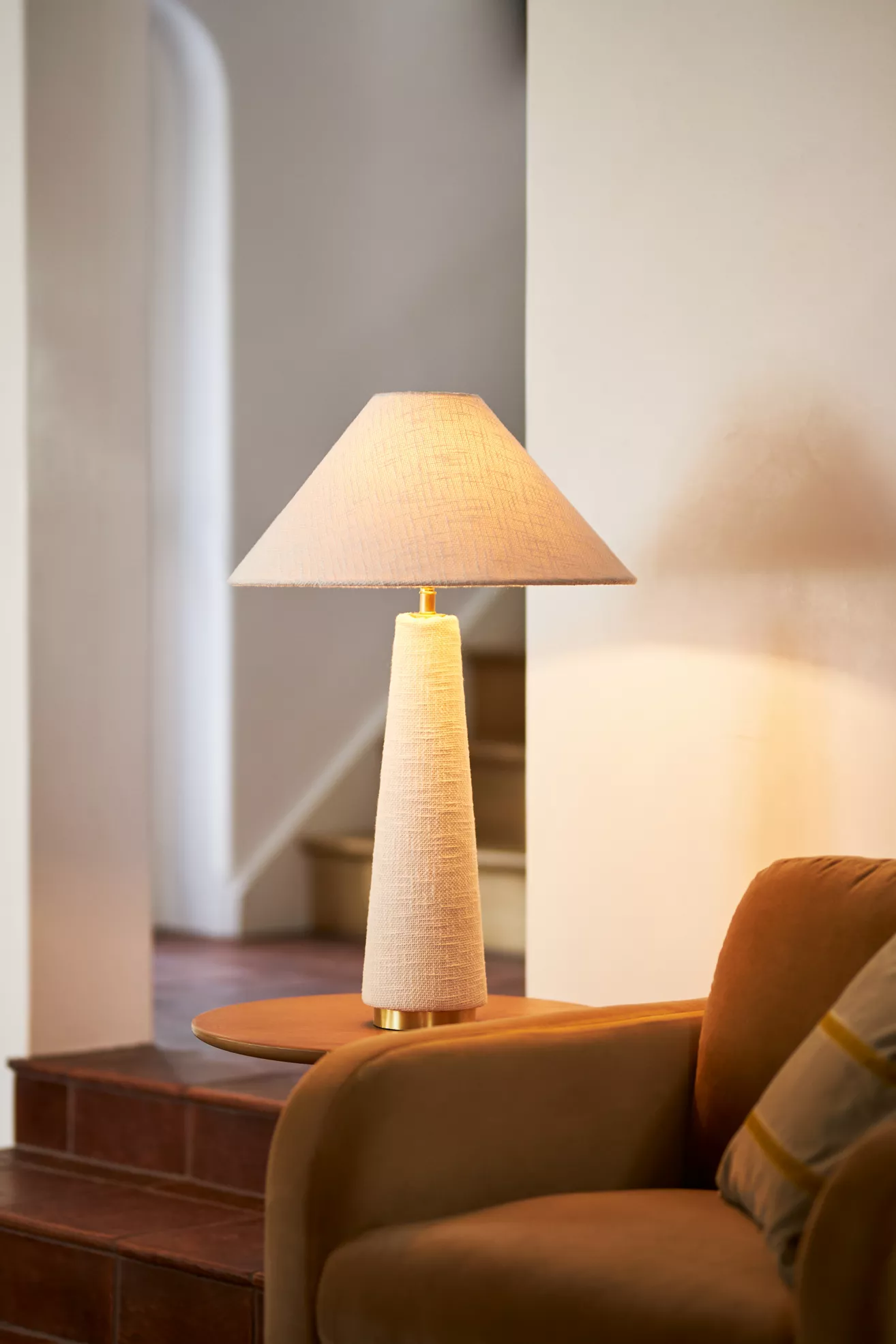 Lulu Linen Empire Buffet Table Lamp - thumbnail 2