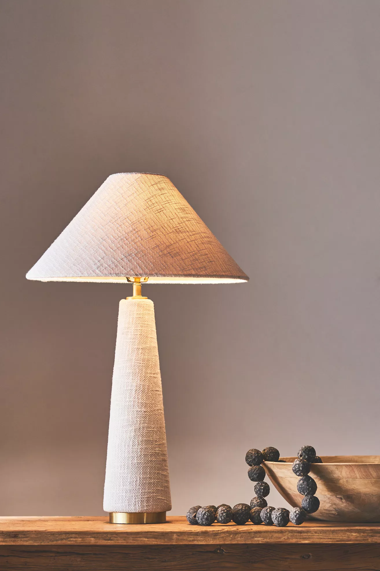 Lulu Linen Empire Buffet Table Lamp - thumbnail 6