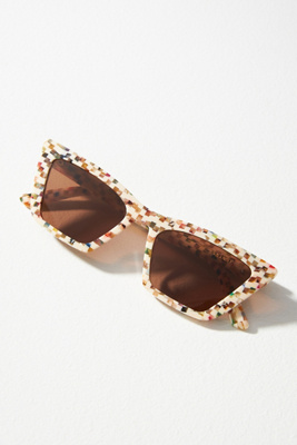 I-sea X Anthropologie Rosey Polarized Sunglasses In Multi