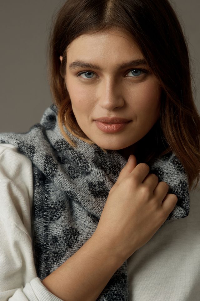 Animal Bouclé Scarf #1