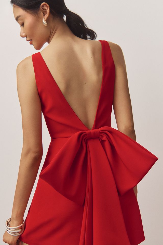 Sachin & Babi Reed Sleeveless Back-Bow Mini Dress #2
