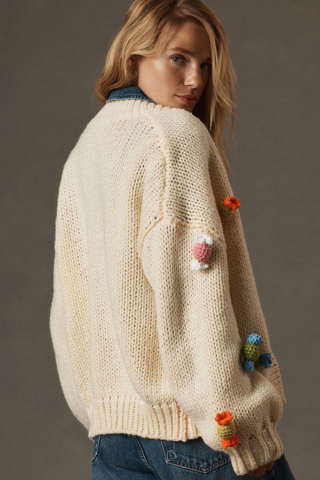 Maeve 3-D Candy Knit Cardigan Sweater | Anthropologie