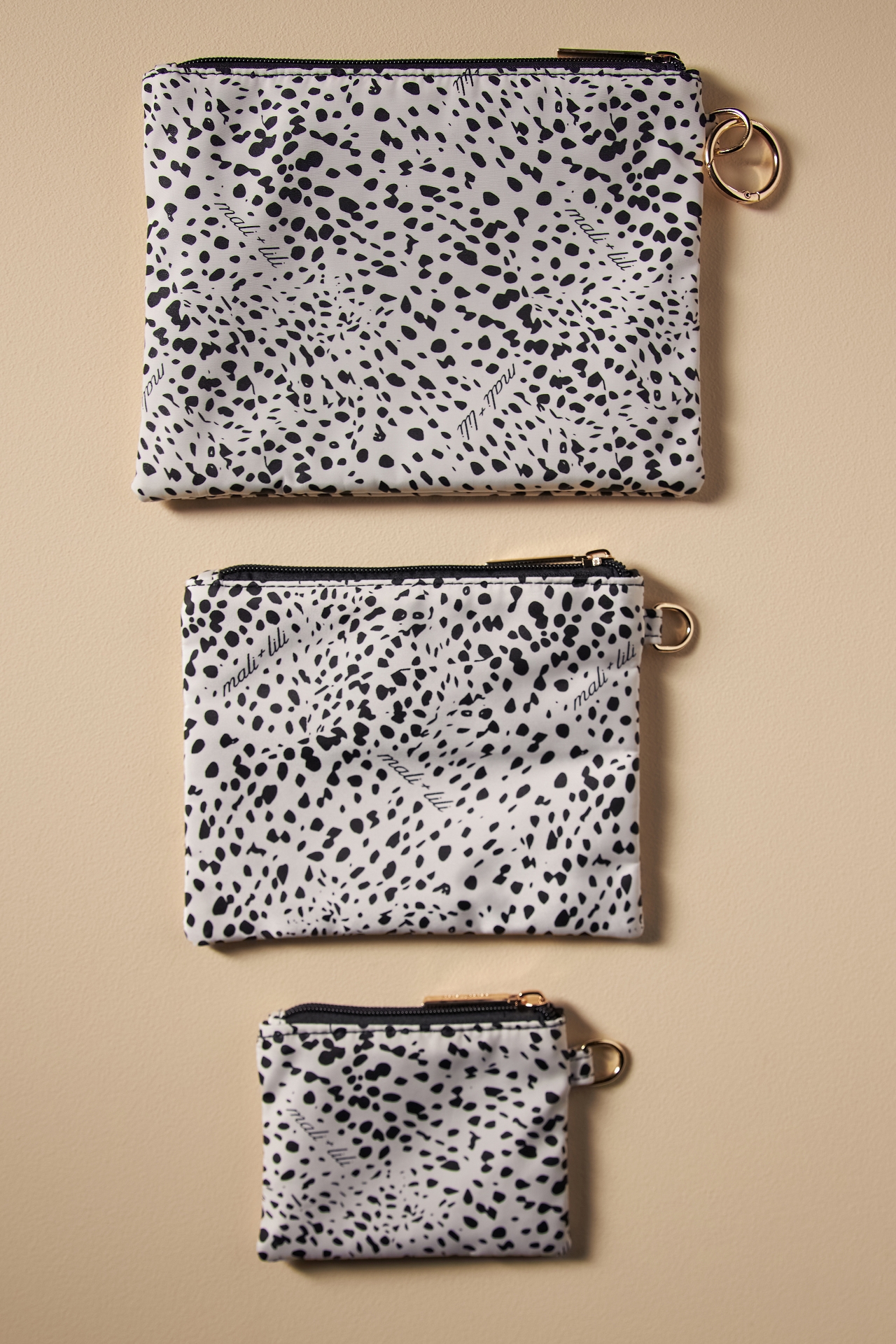 Mali + Lili Leopard Pouches, Set of 3