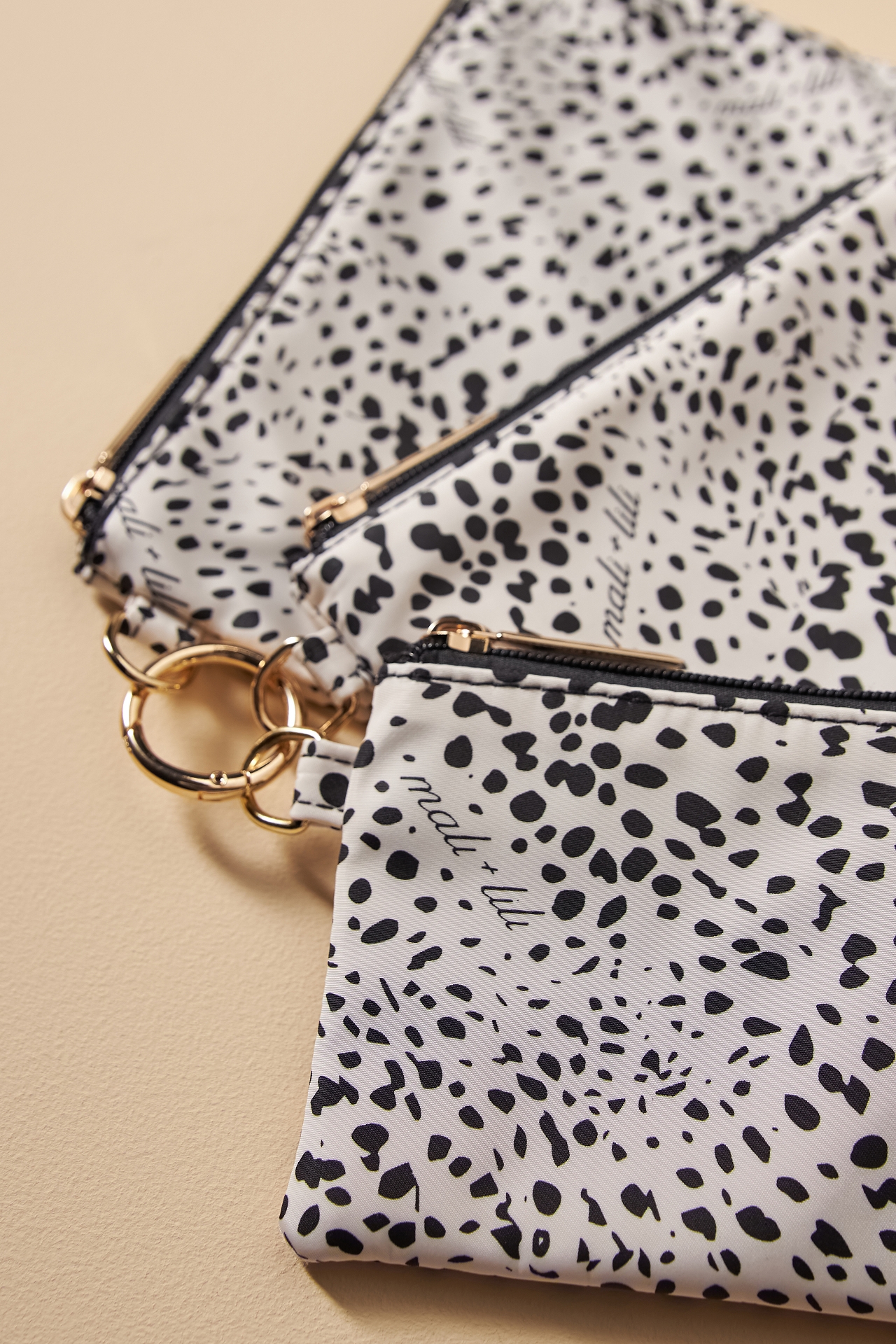 Mali + Lili Leopard Pouches, Set of 3