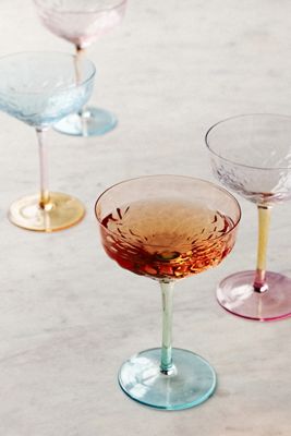Godinger Brio Coupe Glasses, Set of 4