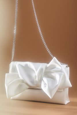 Jewel by Badgley Mischka Delilah Satin Sash Envelope Clutch