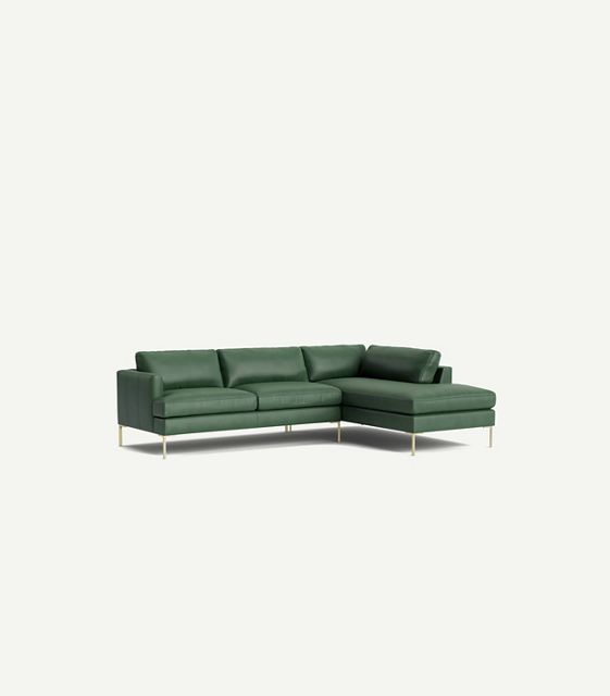 Bowen Leather Chaise Sectional