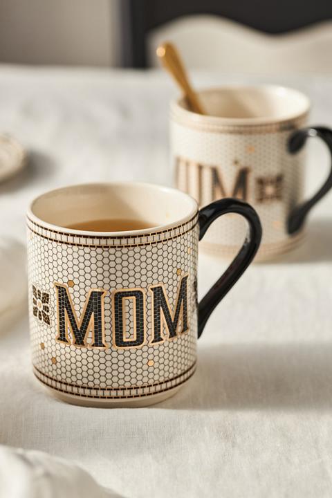 The Bistro Tile Stoneware Mug: Family Edition