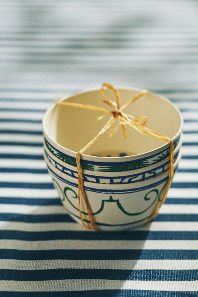 Sea Tile Melamine Nut Bowls, Set of 3 #2