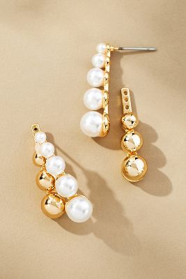 Pearl Front-Back Earrings | Anthropologie