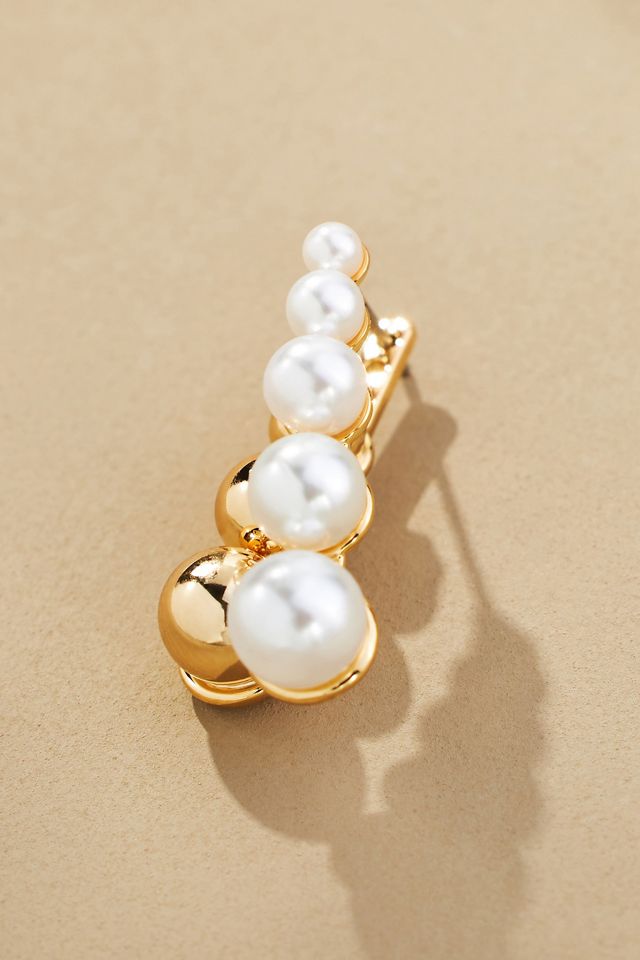 Pearl Front-Back Earrings #1