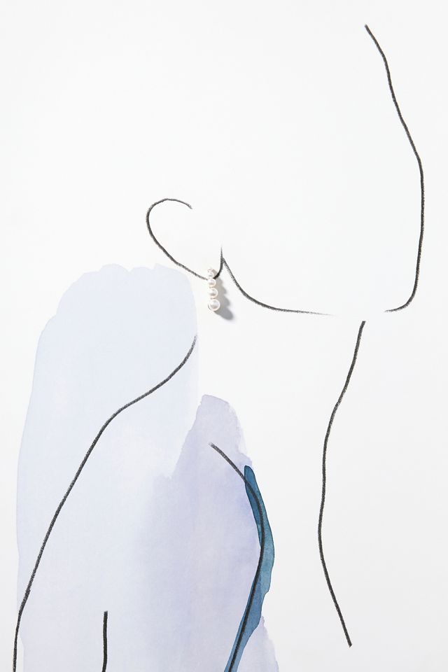 Pearl Front-Back Earrings #2