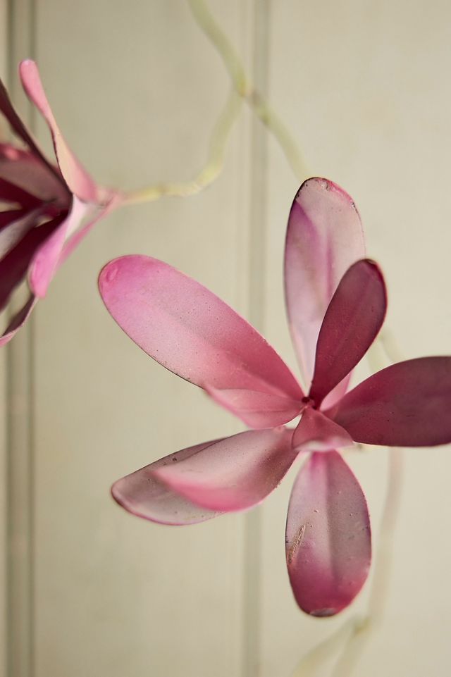 Magnolia Flower Iron Garland | Anthropologie