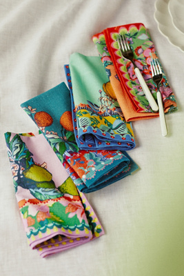 Alexandra Farmer The Flock Napkins, Set of 4