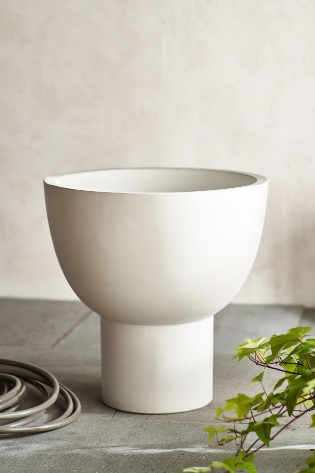 Pedestal Bowl Concrete Planter #3
