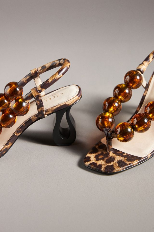 Cecelia New York Calico Beaded Heels #2