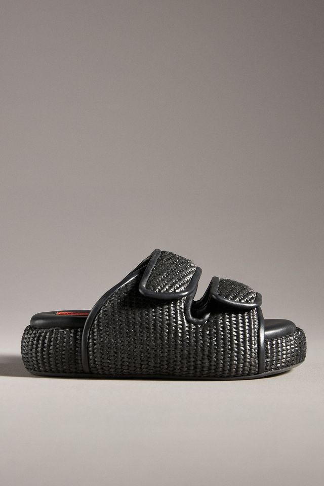 Dual woven 2025 slide sandal