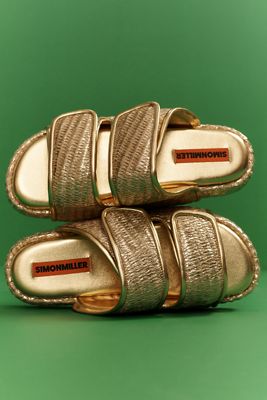 SIMONMILLER Cro Raffia Slide Sandals