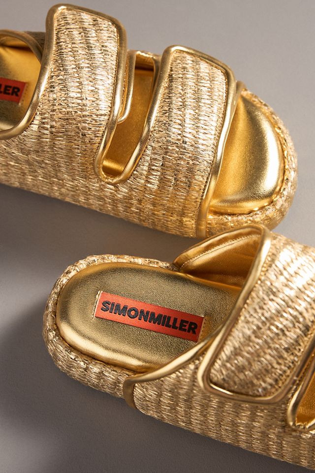 SIMONMILLER Cro Raffia Slide Sandals #3