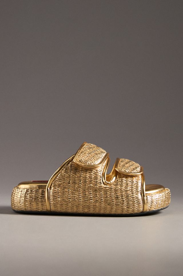 SIMONMILLER Cro Raffia Slide Sandals #1