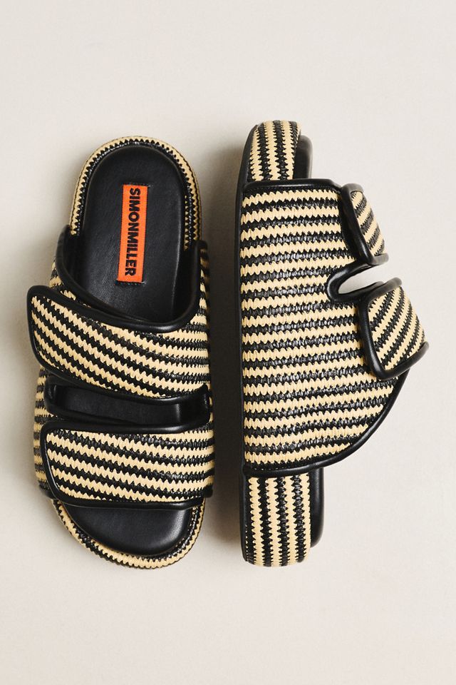 SIMONMILLER Cro Raffia Slide Sandals #1