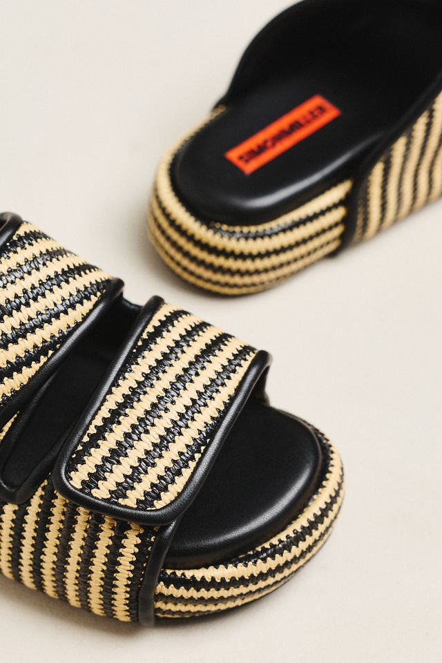 SIMONMILLER Cro Raffia Slide Sandals #2