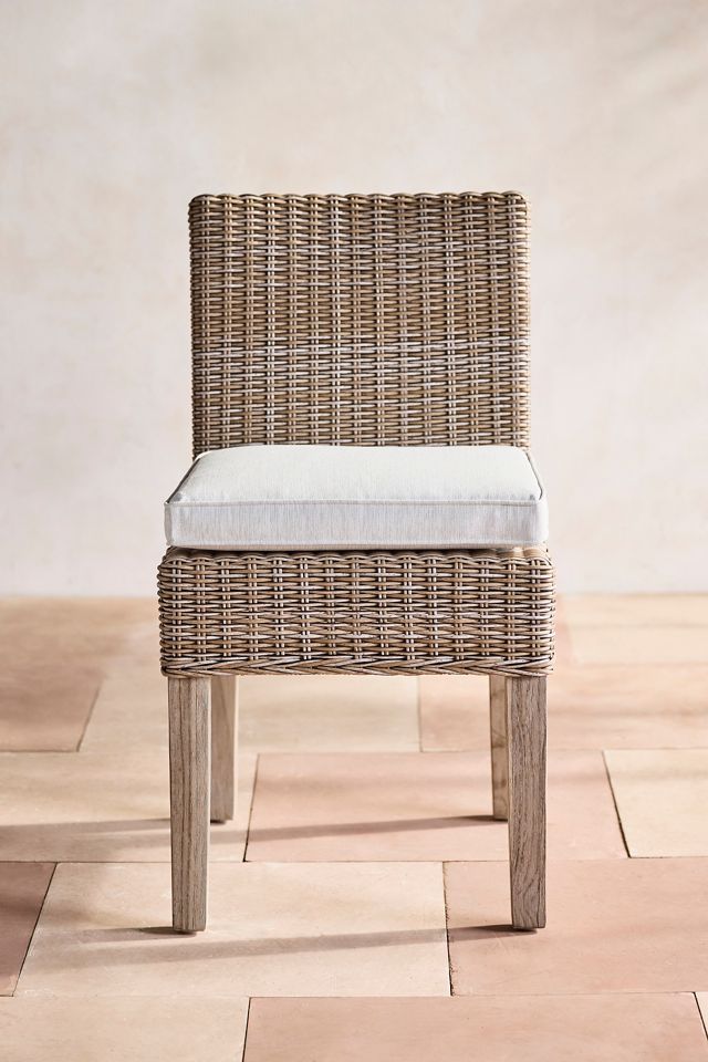 Ridgeline Wicker + Teak Side Chairs, Set of 2 #3
