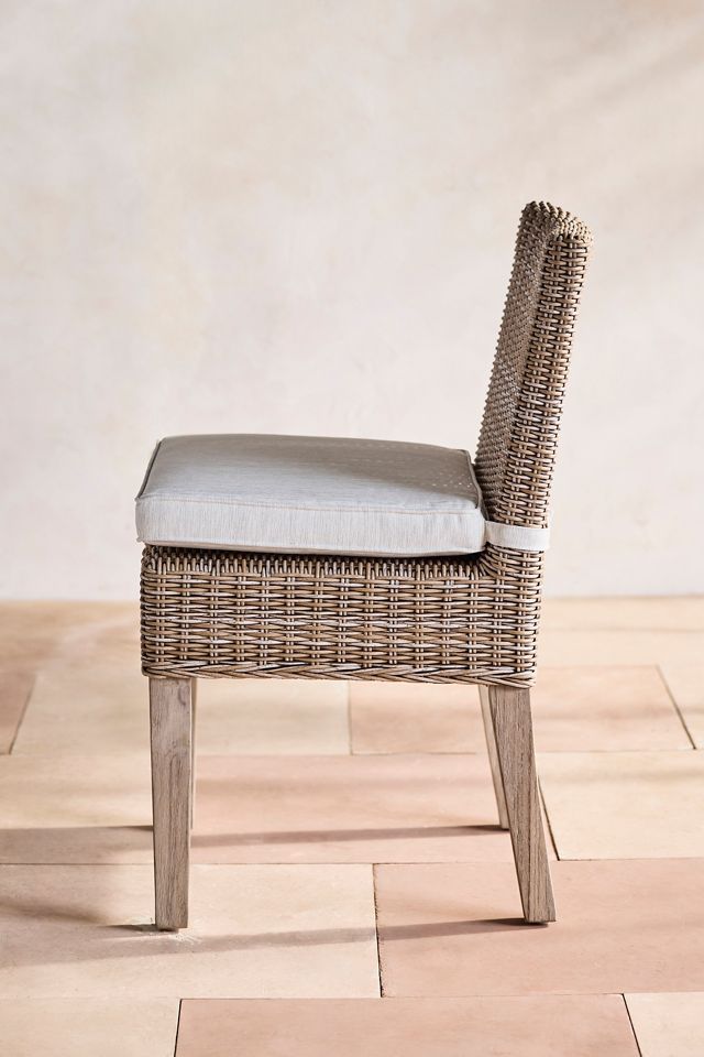 Ridgeline Wicker + Teak Side Chairs, Set of 2 #4