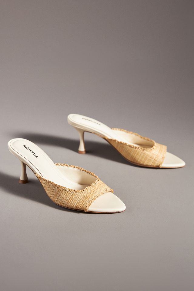 Lola Cruz Melissa Raffia Heels #1