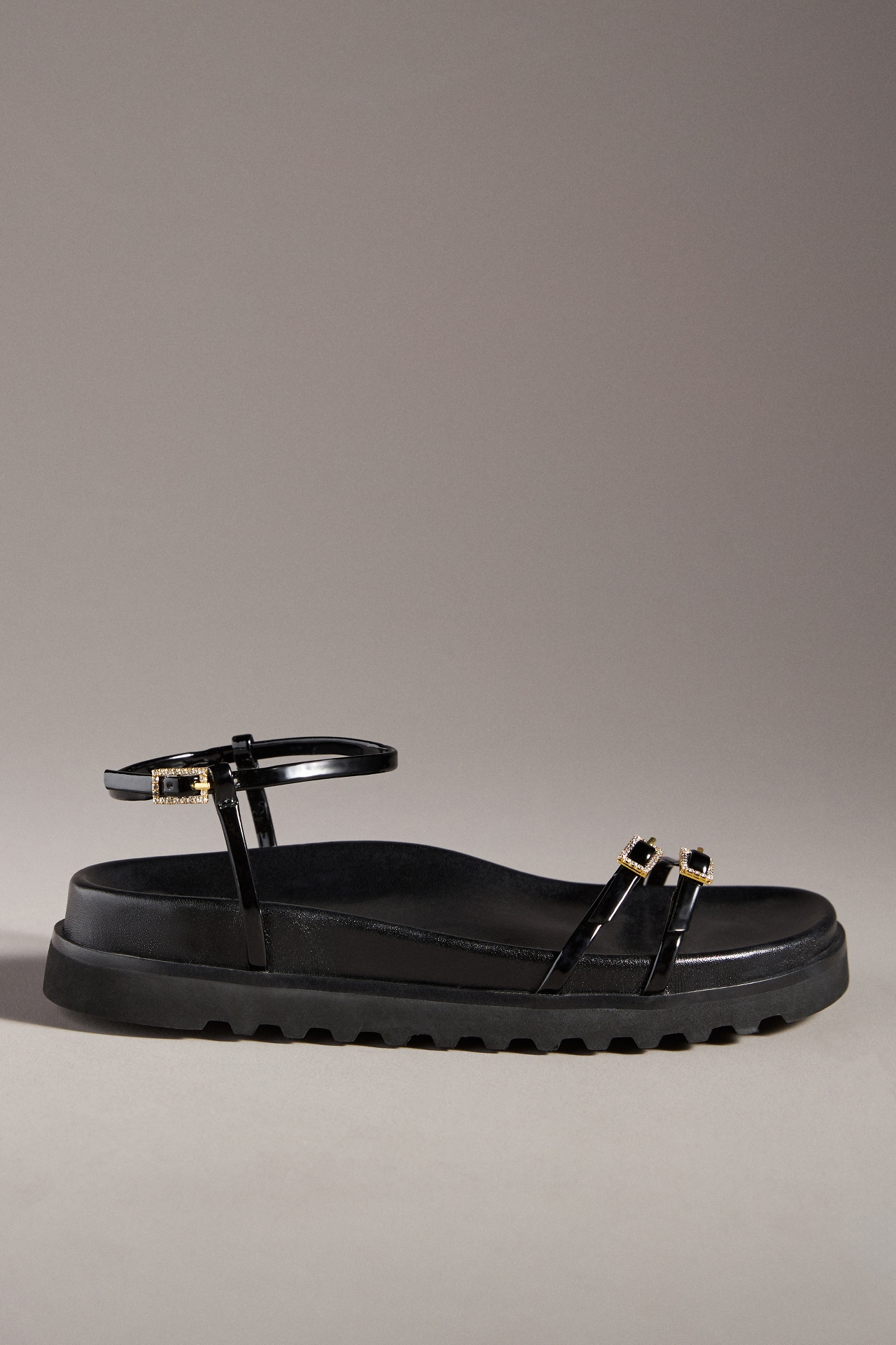 Lola Cruz Buckle Football Sandals