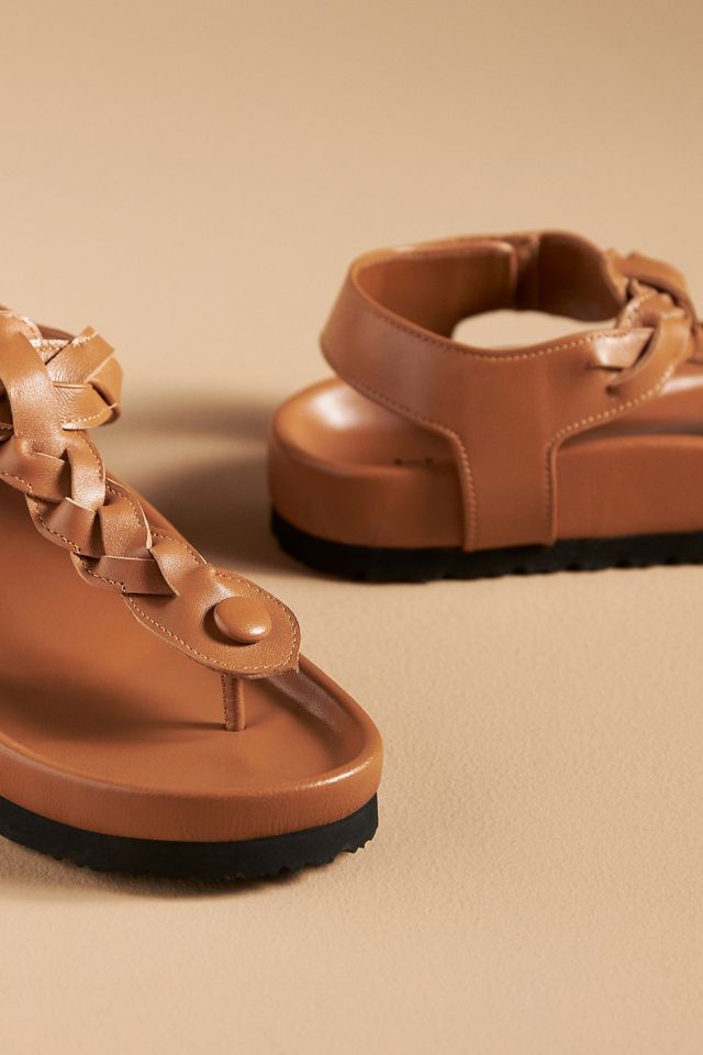 Lola Cruz Braided T-Strap Sandals #2