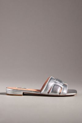 Shop Bibi Lou Puffy Holly Sandals In Silver