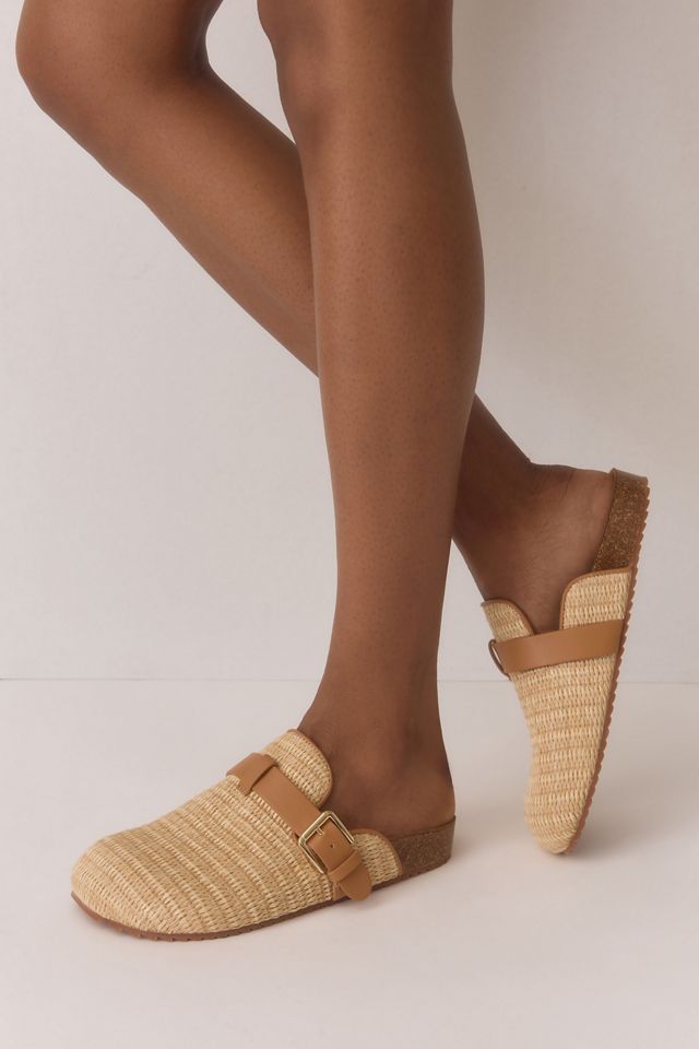 Bibi Lou Raffia Clogs | Anthropologie