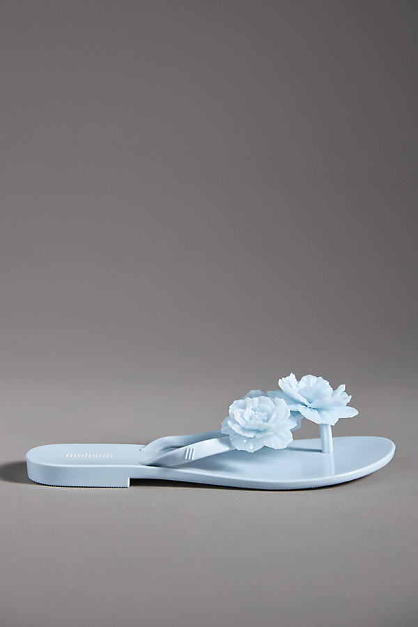 Melissa Springtime Flower Sandals In Blue