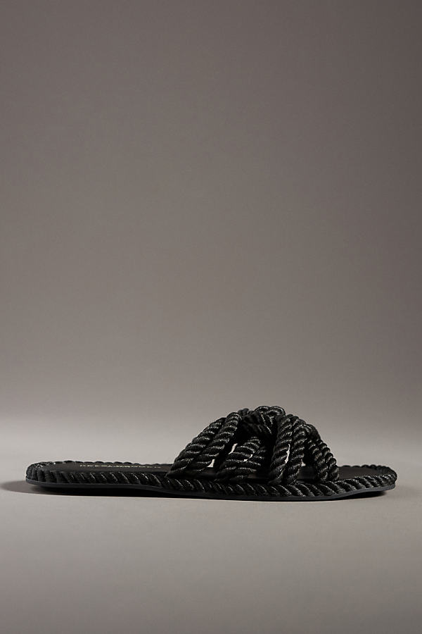 Shop Kelsi Dagger Brooklyn Rope Sandals In Black