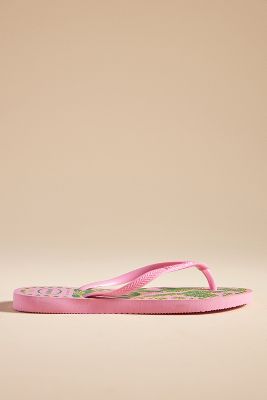 Shop Havaianas Slim Tucano Flip Flops In Pink