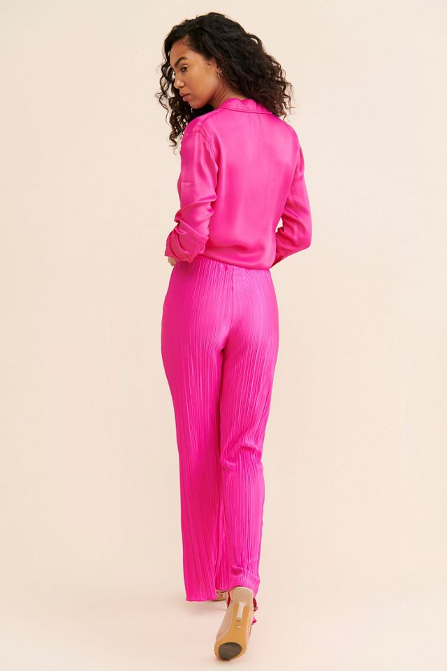 Good American Always Fit Plisse Pants #1
