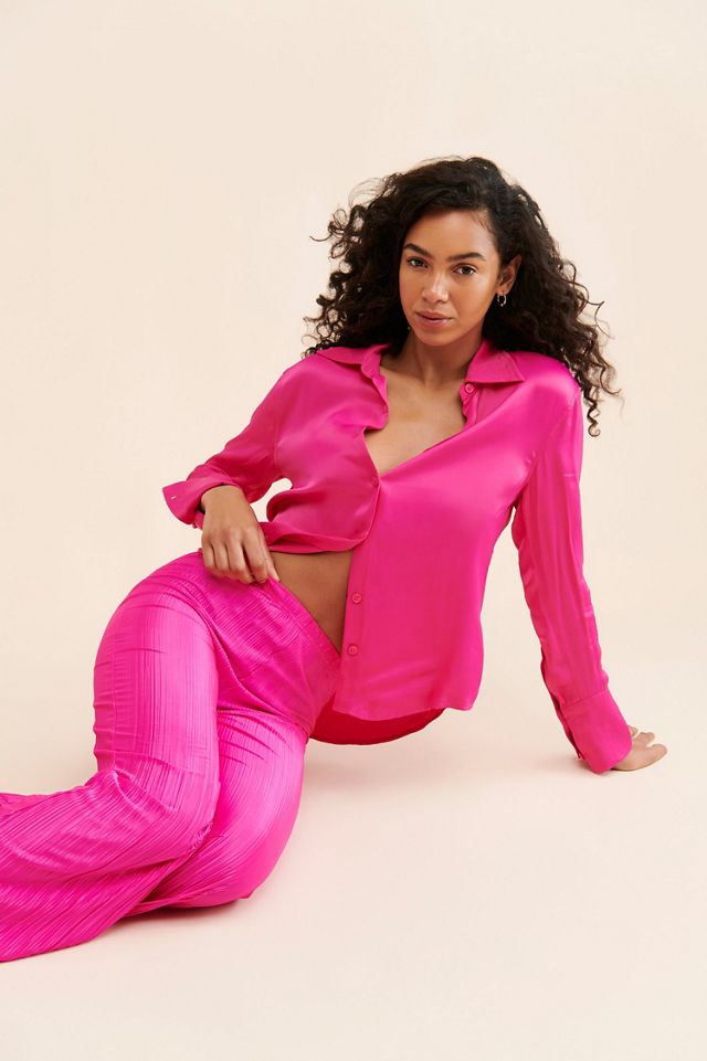 Good American Always Fit Plisse Pants #2