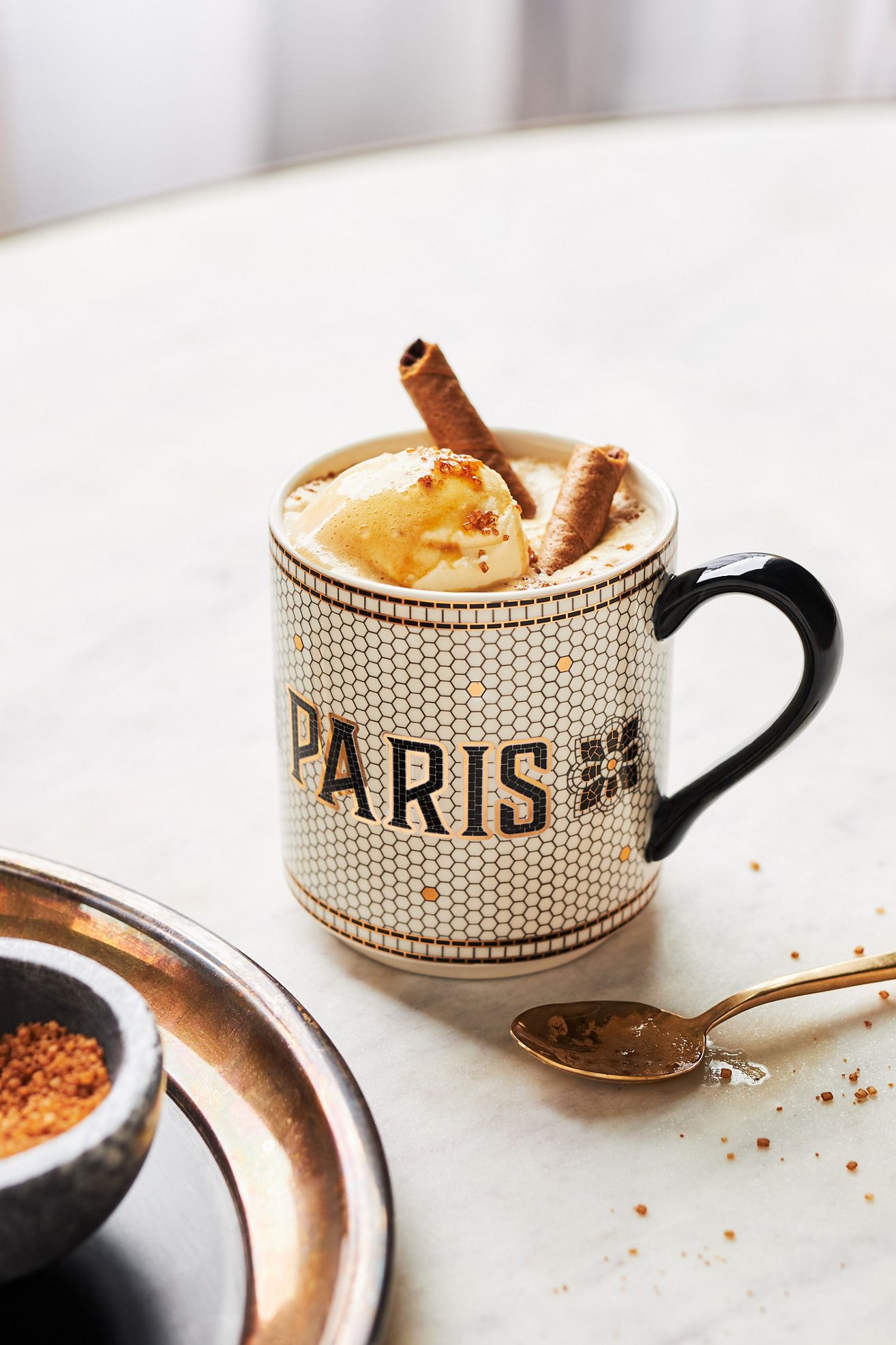 The Bistro Tile Stoneware Mug: Jetsetter Edition - Paris, Standard, One Size