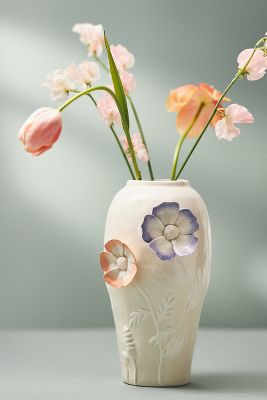 Shop Anthropologie Daria Sculpted Floral Vase