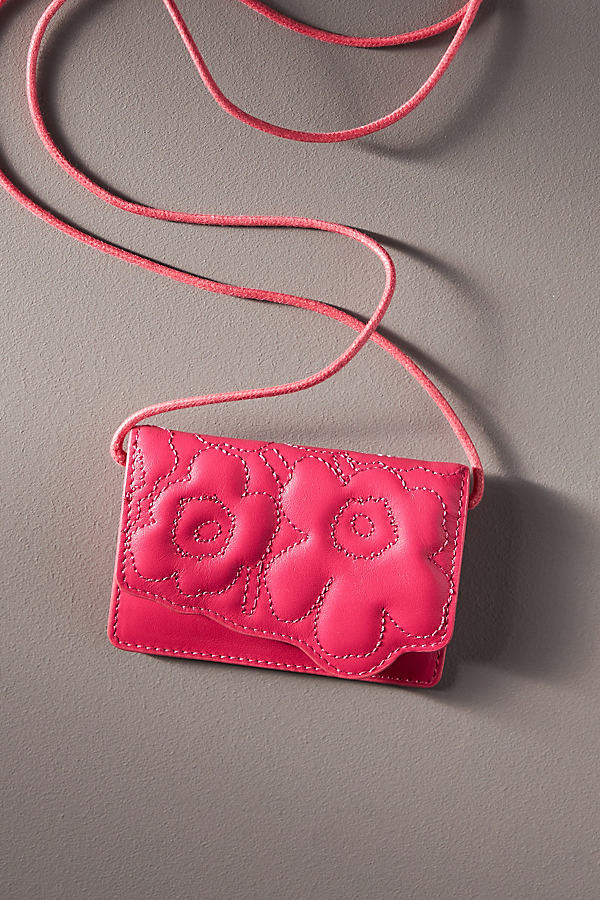 Marimekko Unikko Cardholder Crossbody Bag In Pink