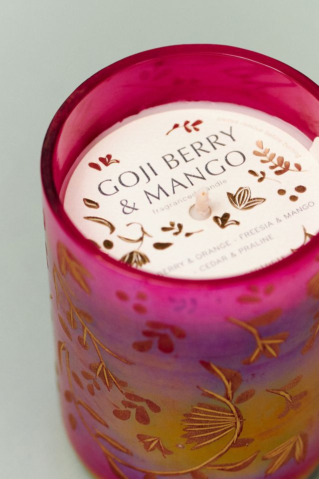 Caldera Fruity Goji Berry & Mango Glass Candle #2
