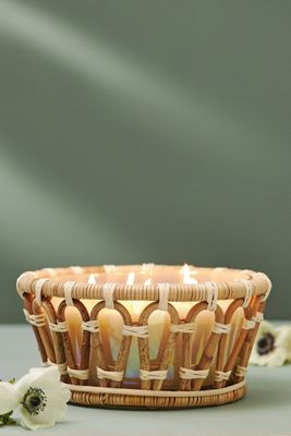 Cabano Woody Sea Misted Santal Rattan Candle