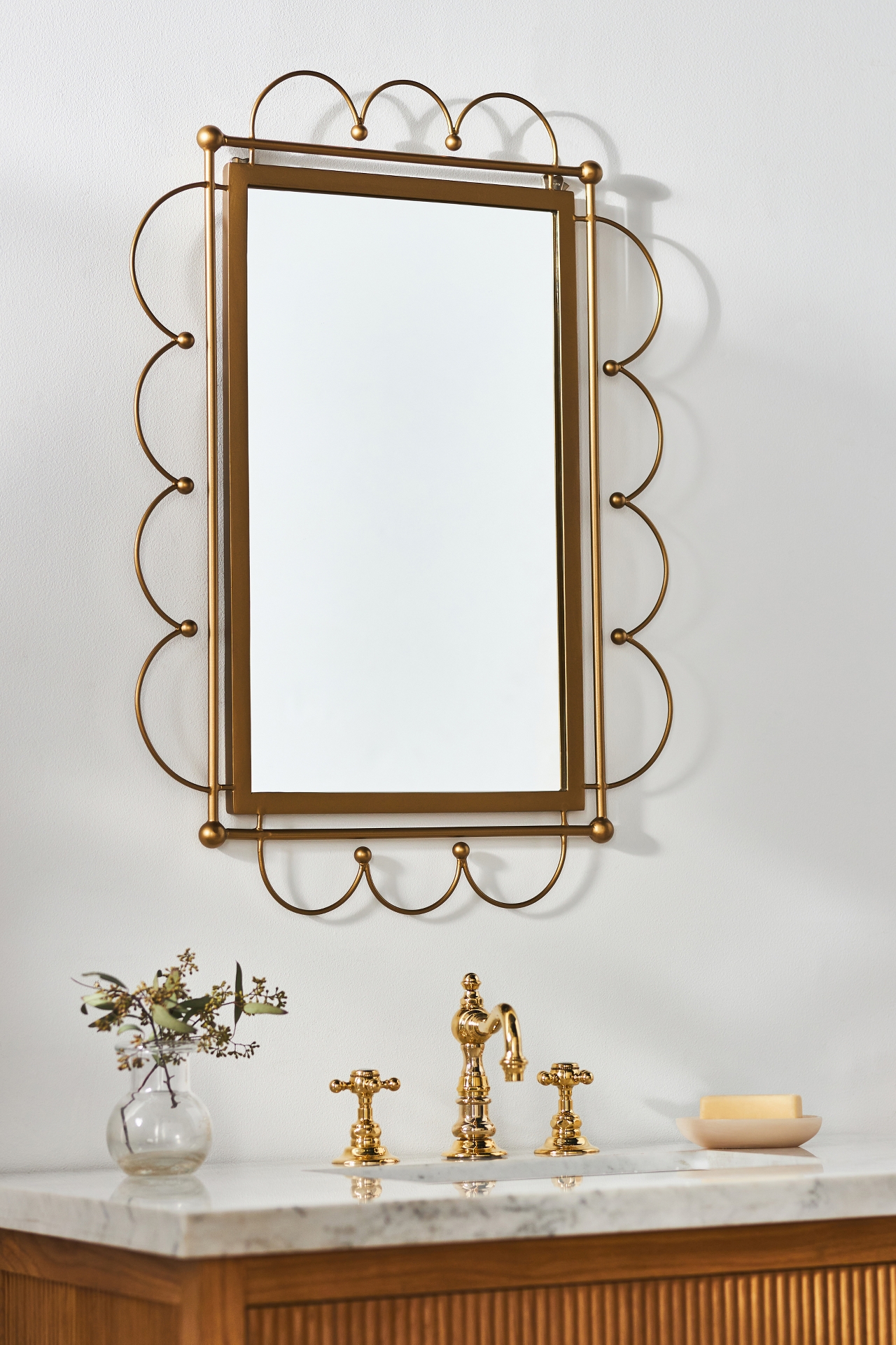 Scalloped Loop Bath Mirror