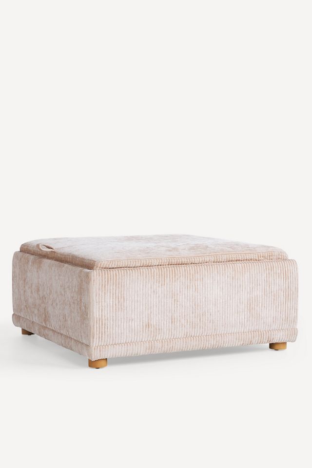 Corduroy Celine Large Storage Ottoman