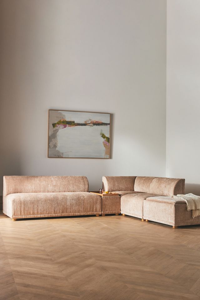 Celine Corduroy Small Storage Ottoman #1