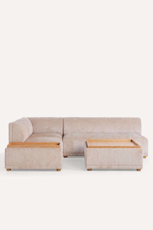 Celine Corduroy Small Storage Ottoman #5